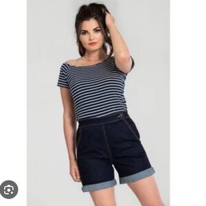 Hell Bunny Yaz Denim Shorts